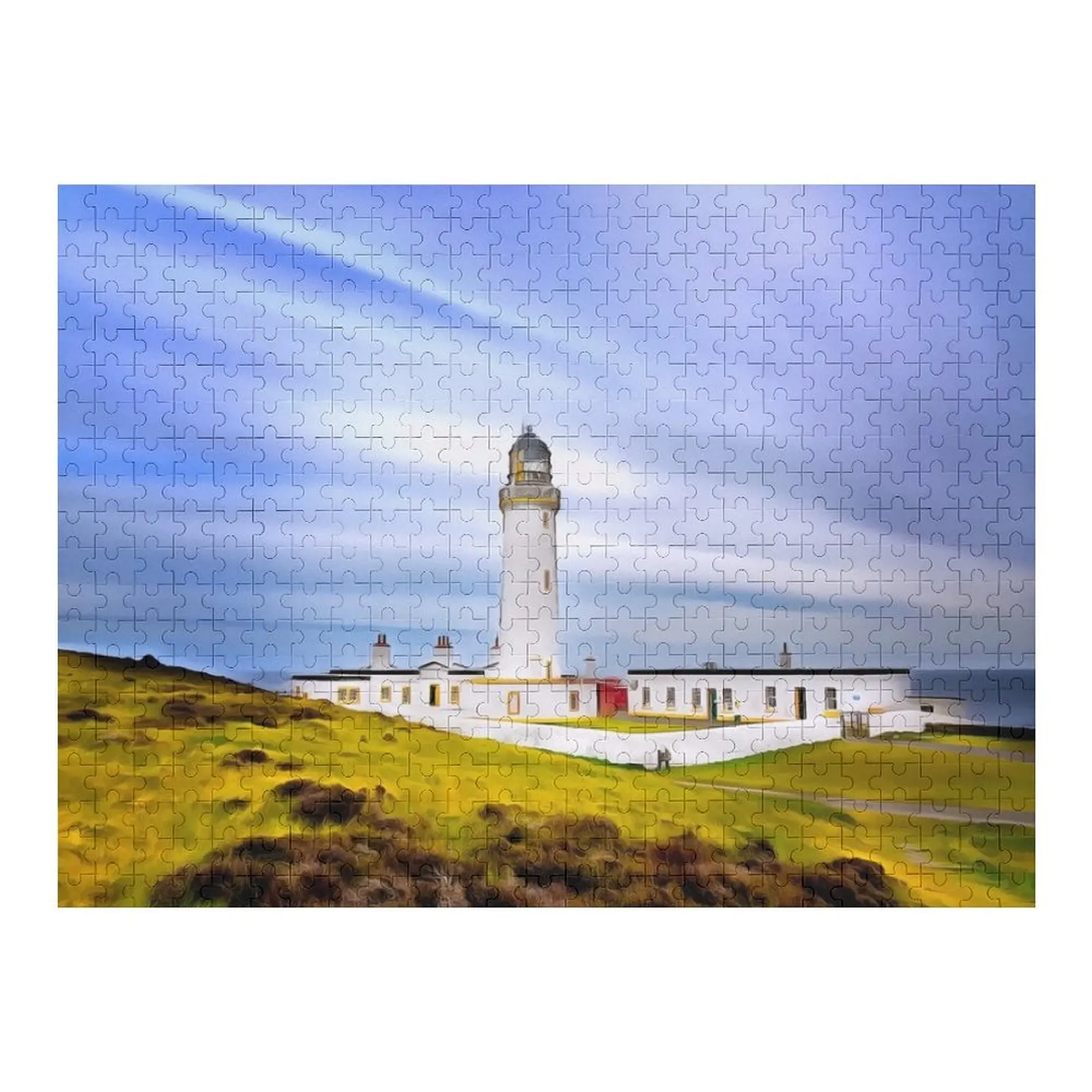ガロウェイ島灯台（絵画）ジグソーパズル 赤ちゃんのおもちゃ 大人用木製ジグソー 子供用ジグソーパズル