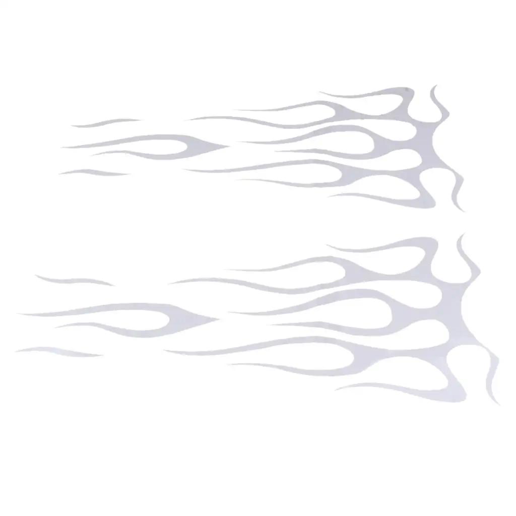 Motorrad-Flammen-Aufkleber, rote PVC-Gastank-Aufkleber, Kotflügelaufkleber, einfach zu installierende Ornamente für individuelle Motorräder