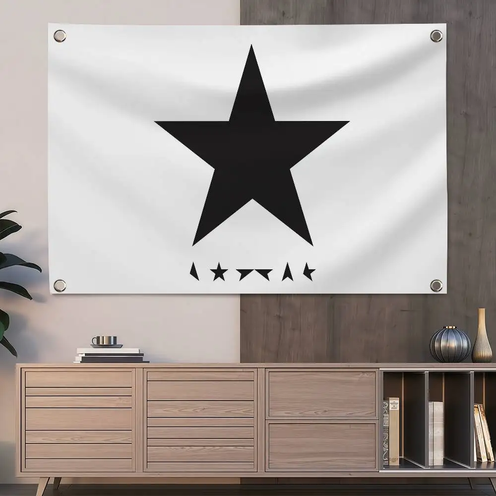 D-David Singer B-Bowie Blackstar 150x200cm 60x90cm Flag Decoration Outdoor Picnic Party Home Camping Party Art Hanging Banner