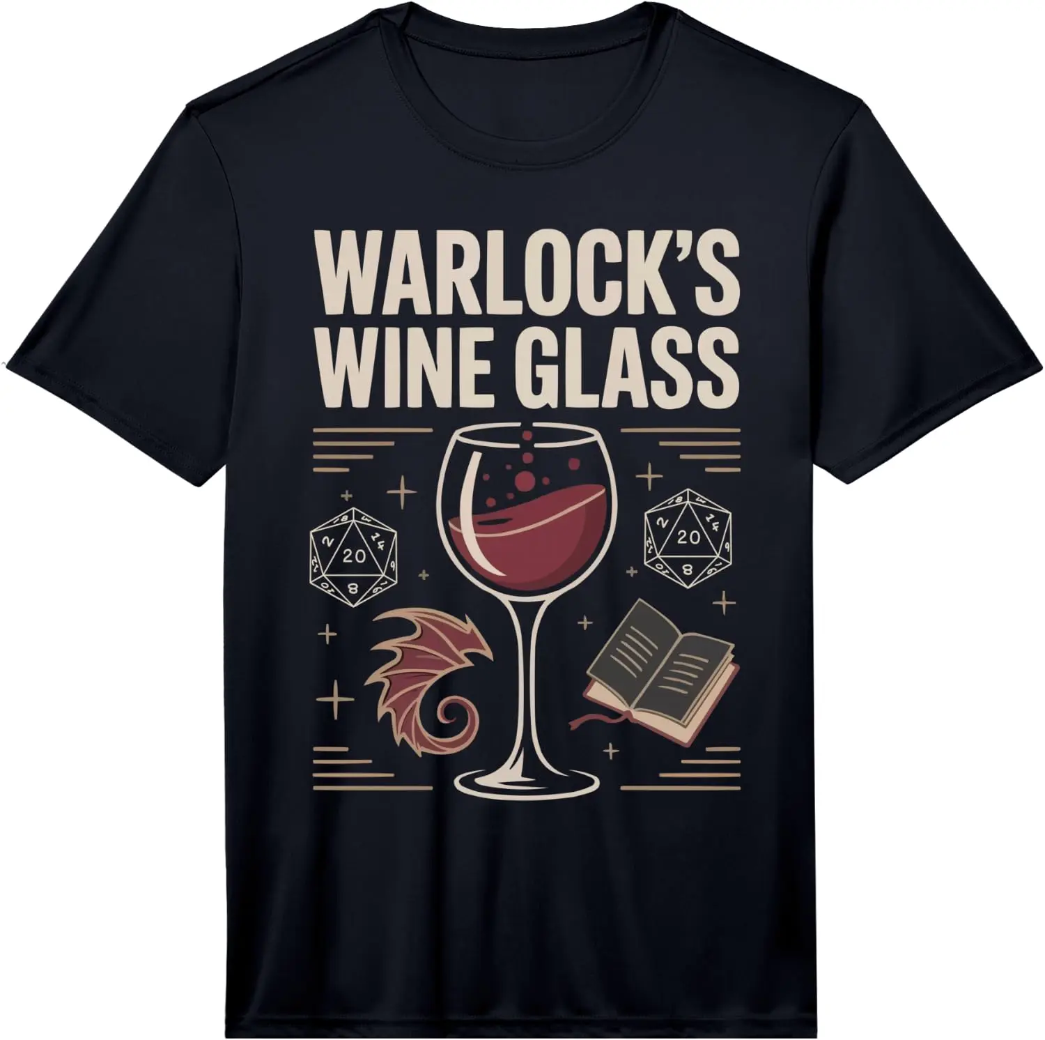 Mens RPG Master D20 Role Playing Board Game Funny Gaming Performance T-Shirt 100% Cotton Trendy Y2K Short-Sleeve Tee – Soft,