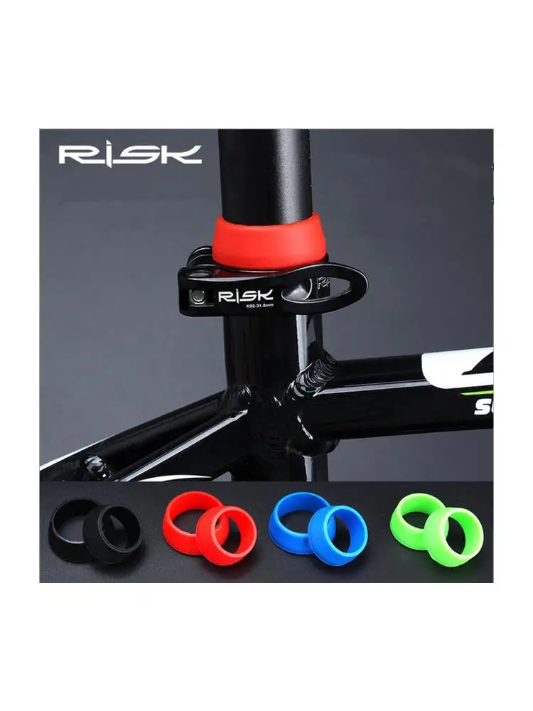 AliExpress RISK Silicone Waterproof MTB Mountain Road Bike Carbon Tubo Ring Dust Cover Seatpost Case Parts Bicycle seat post Protection