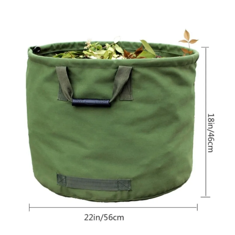 

Reinforced Garden Leaf Compost Bag Flatable Foldable Foldable Outdoor Garbage Bag Heavy-duty Waterproof Garden Leaf Storage Bag