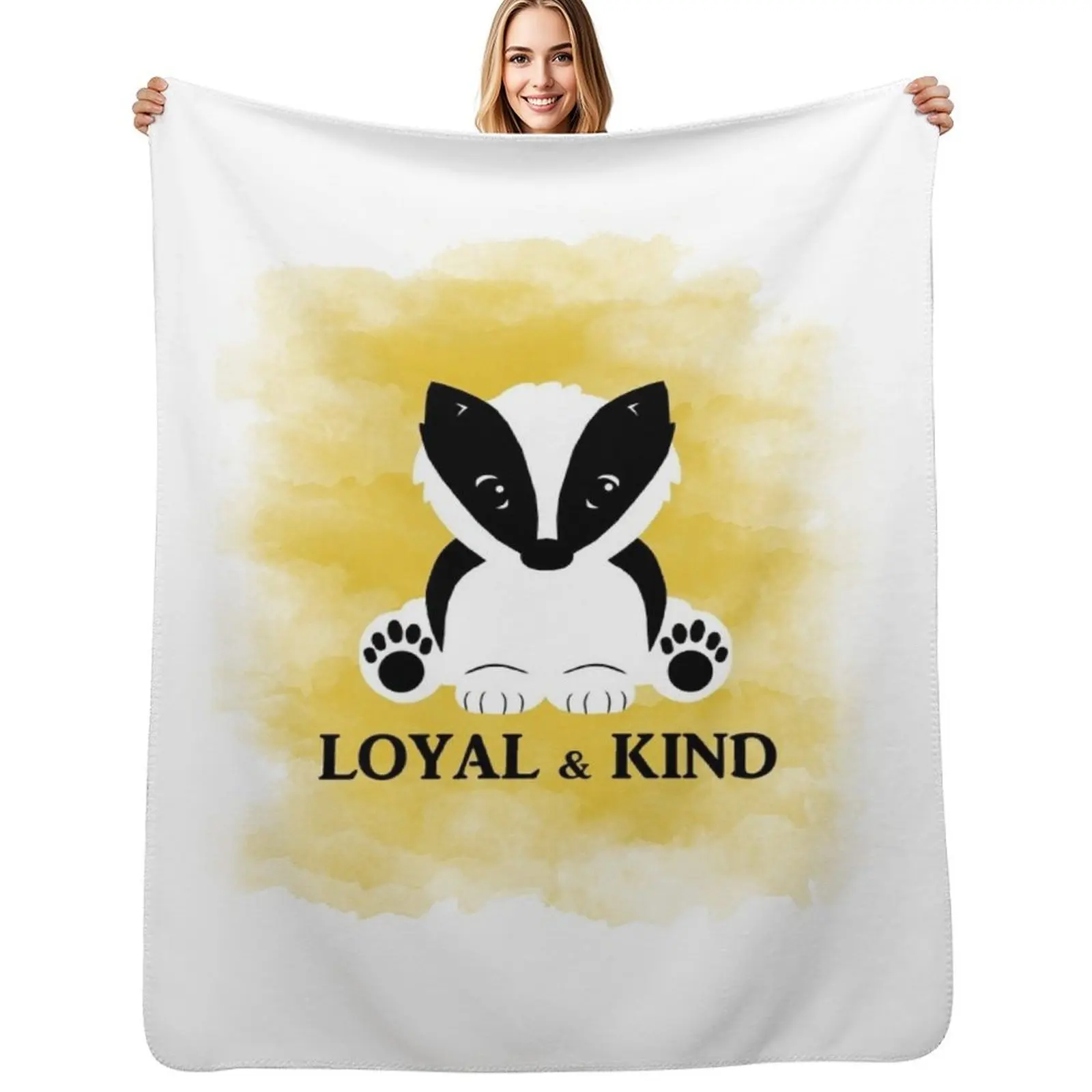 Cute Badger Throw Blanket Soft Plush Plaid Hairys Decoratives halloween Warm Fashion Sofas Blankets
