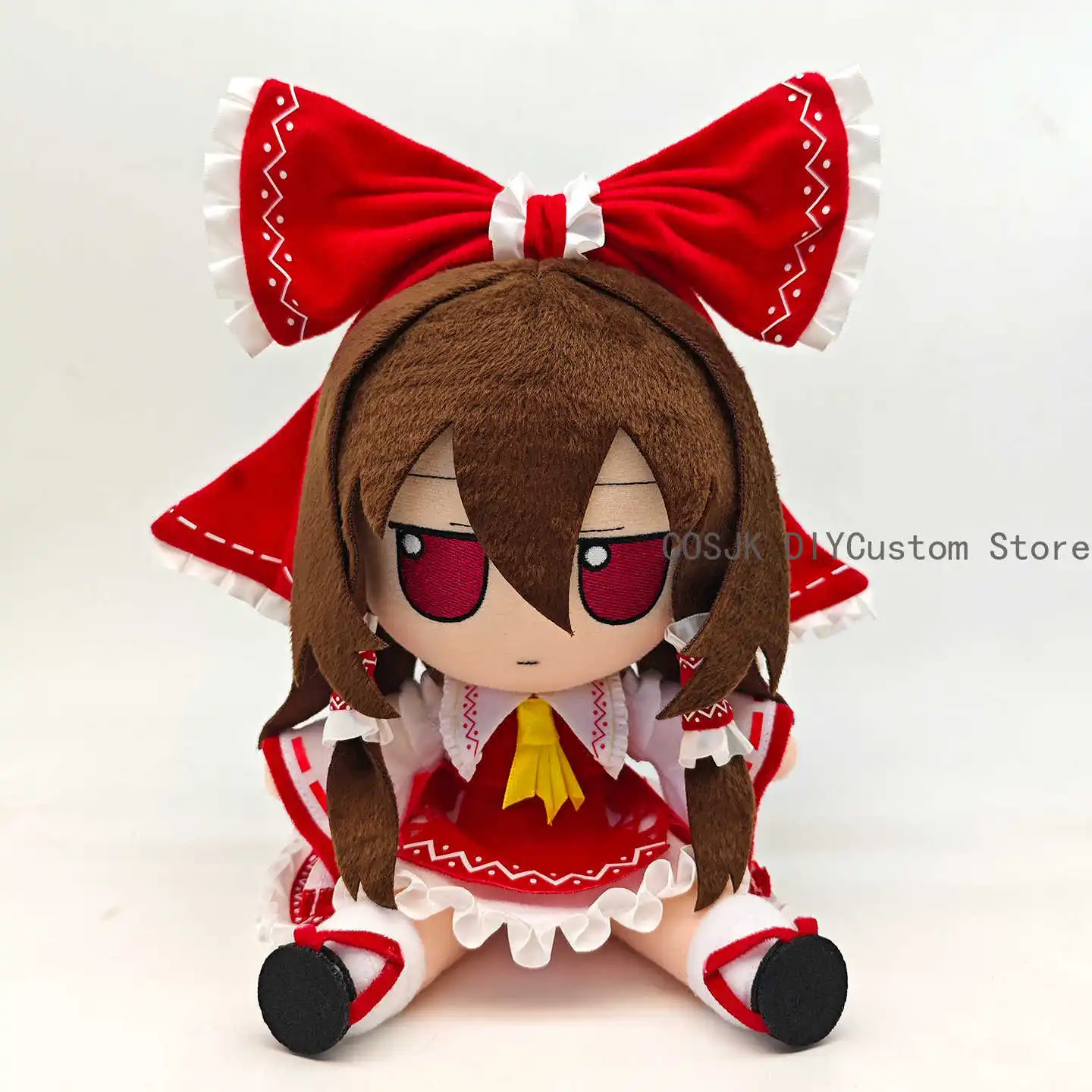 

Милый Hakurei Reimu Touhou Project Fumo Series, подушка для сидения для девочек, аниме, косплей, мультфильм, кавайный плюшевый талисман, рождественские подарки