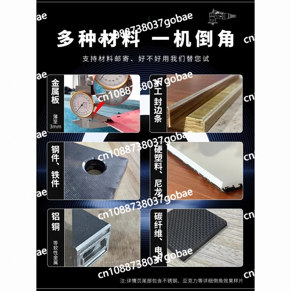 Pneumatic Chamfering Machine Portable 45 Degree Chamfer Machine Metal Trimming 45° Arc Beveling Machine Air Tools