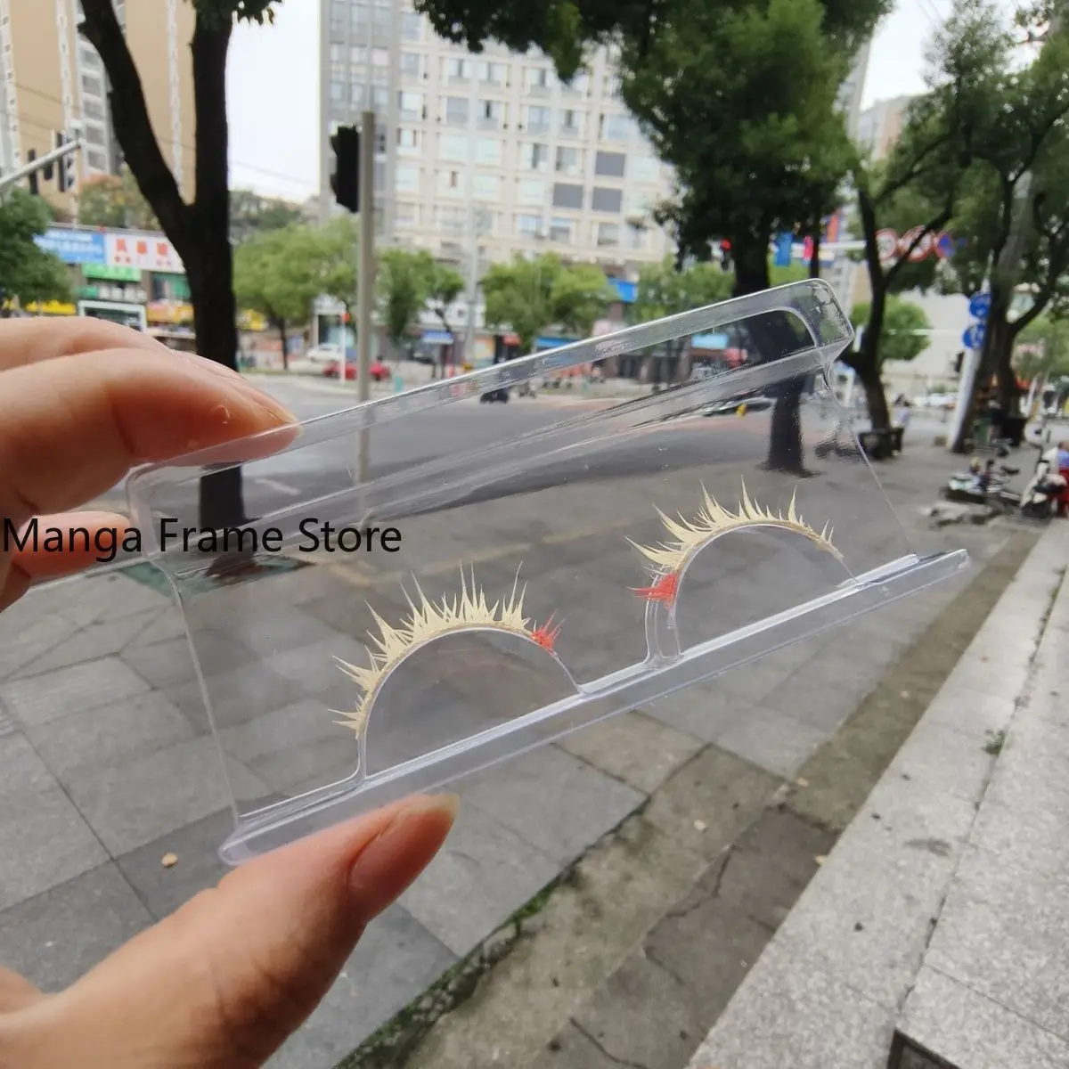 Identity V Little Girl Source of Evil Light Gold Colored Gem False Eyelashes Cosplay Anime Makeup Prop Anime Figure Fans Gift