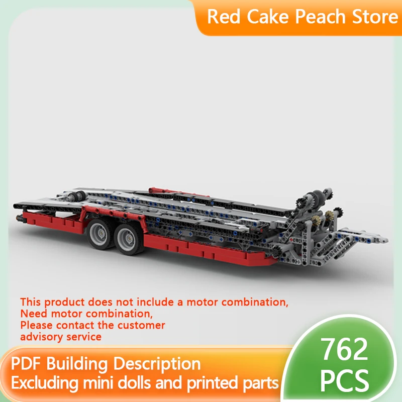 

City Car Model MOC Building Bricks Classic Trailer For Fire Boat Modular Technology Children Holiday Gifts Assemble Toys Suit