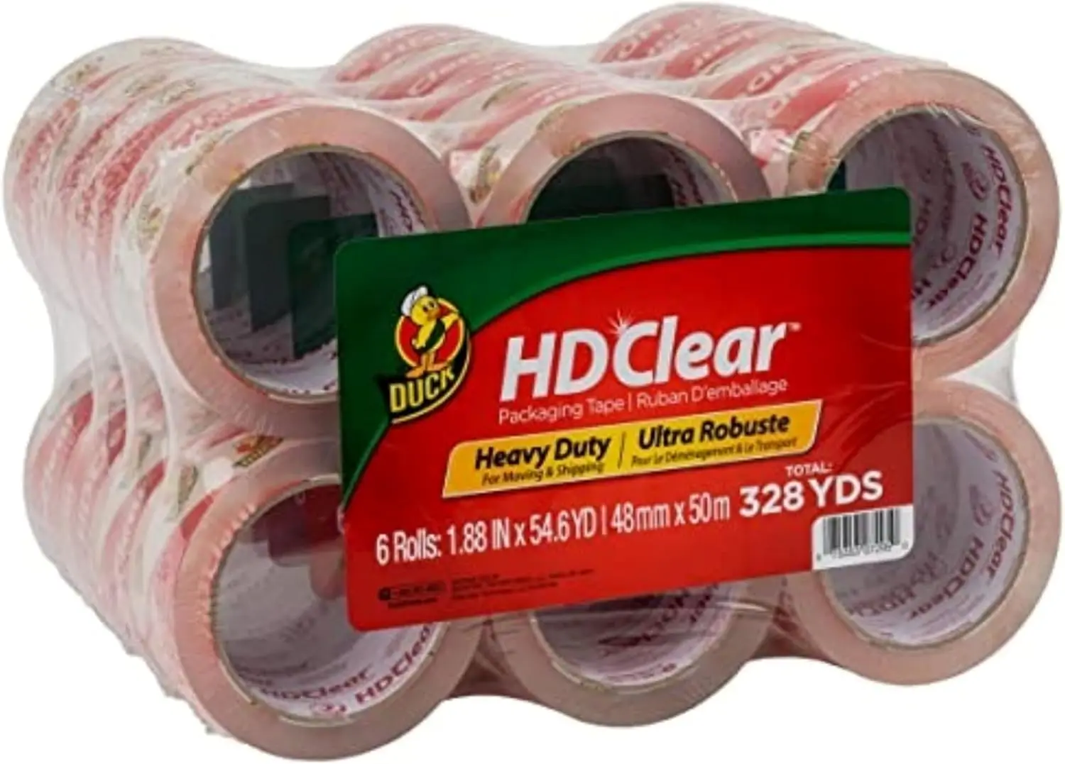 

HD Clear Packing Tape Refills - 24 Rolls of Strong Heavy Duty Packing Tape for Shipping and Moving, Boxes and Packaging