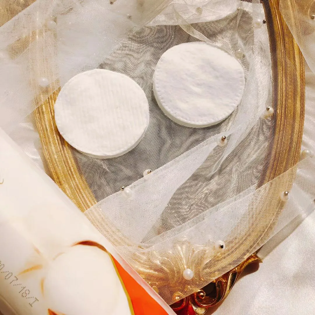 Russian Makeup Cotton Pads 120pcs, Pure Cotton for Makeup Removal, Hypoallergenic & Soft, Unbleached & Dust-Free