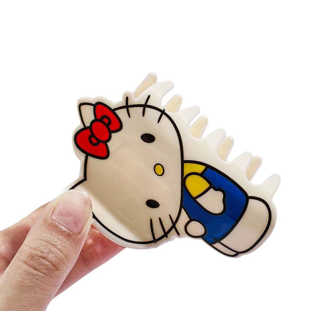 Sanrio Kitty Haarspange, dekorativer Haarschmuck, täglich, praktisch, Haarklammern, Haarfixierung, Kopfbedeckung, süßer süßer Haarschmuck