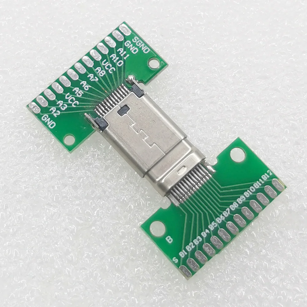 Connettore USB 3.1 tipo-c maschio femmina tipo C Test scheda PCB scheda universale con presa scheda Test porta USB3.1