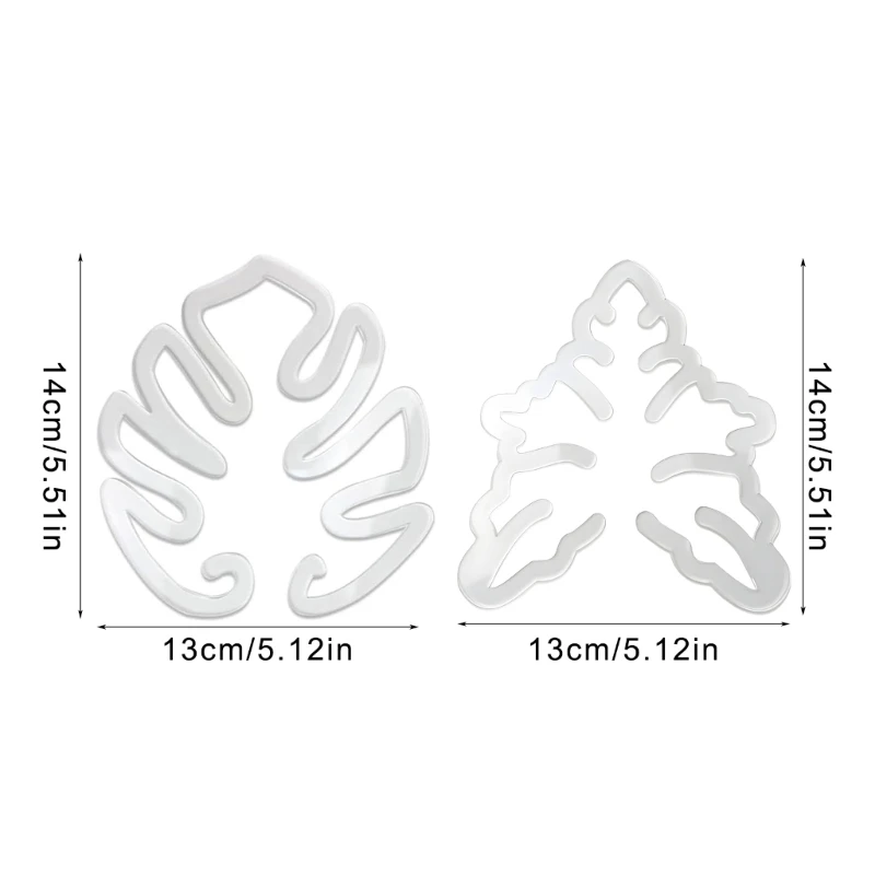 Pinces esthétiques pour plantes à feuilles Monstera 50JC, Support en acrylique transparent, essentiel pour le jardin