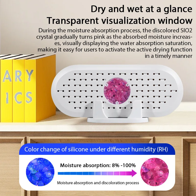 Portable Dehumidifier Reusable Home Mini Dehumidifier Bedroom Office Closet Shoes Cabinet Moisture Absorber Small Dehumidifiers