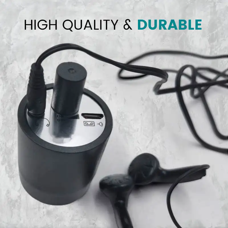 Water Leak Detector With 110 cm High Sensitive Soft White Headphone Cable Multi-functional Sound Detector For Pipe Water Leak