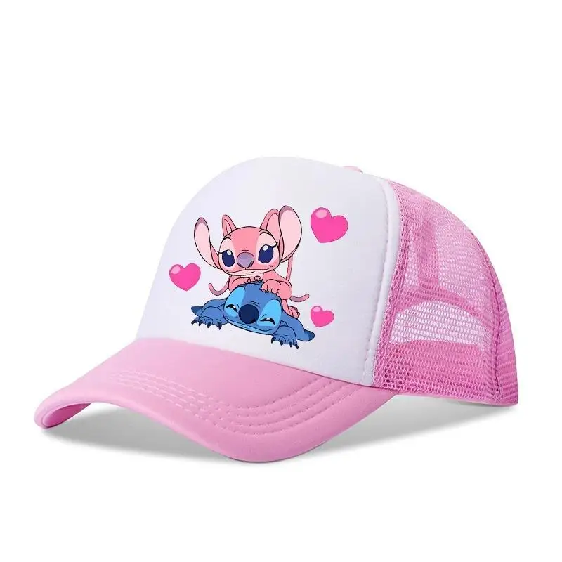 Steedy Series Cartoon Printed Baseball Cap Mesh Breathable Dome Hat Hip Hop Sports Hat Pink Is A Cute Girly Heart Birthday Gift