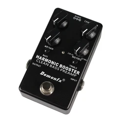 Demonfx-Harmonic Booster Clean Boost Preamp, Bass Effect Pedal Preamplifier, High Quality