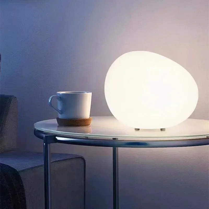 pebble night light para mesa atmosfera minimalista luz decorativa mesa romantica mesa de cabeceira 01