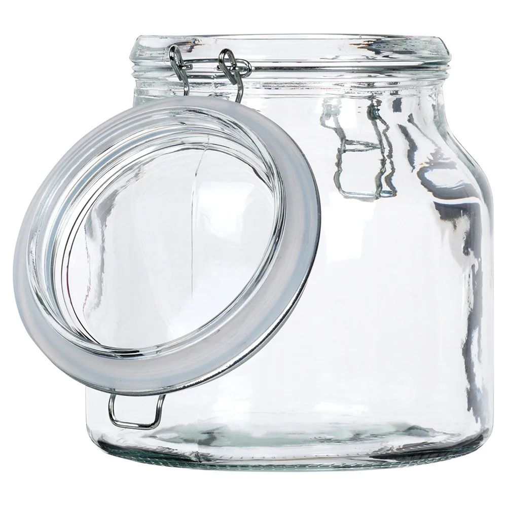 جرة تخزين الطعام مع مشبك زجاجي ، جرة براءة اختراع ، IRMA ، L