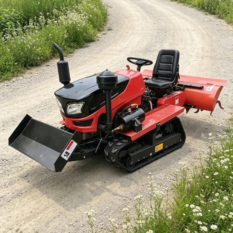 Customized Orchard Ploughing Machine, Crawler Rotary Tractor, Best-selling Mini Tiller for Farm Land Reclamation & Deep Tillage view 5