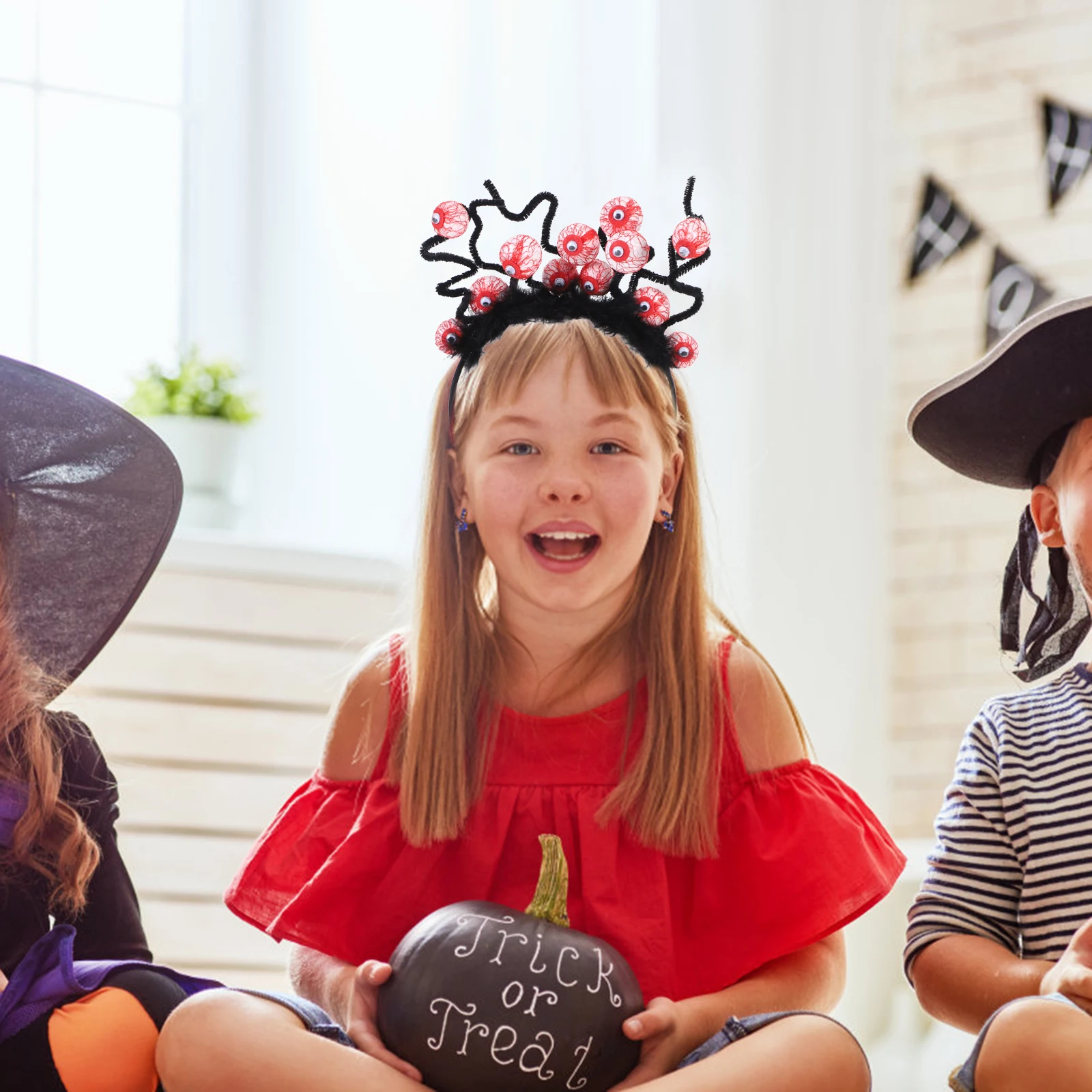 

Witch Decor Eyeball Headband Costume Headbands Halloween Party Hairband for Women Scarf Hairbands Cosplay Hoop Child
