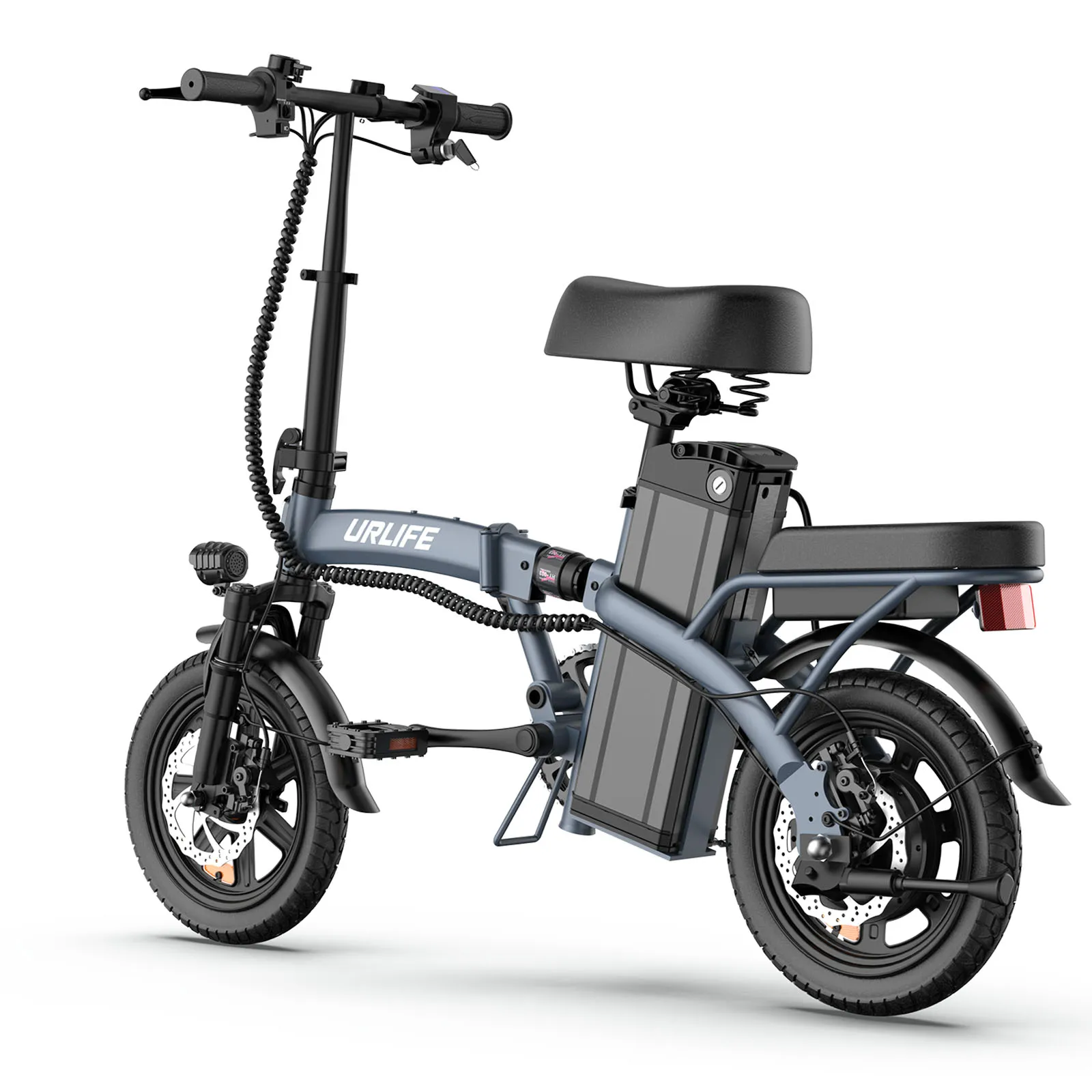 URLIFE F1L Erwachsenen-Elektrofahrrad 250W Motor Faltbares E-Bike 48V 7,5AH 14 Zoll Reifen City-Pendler-Elektrofahrrad – Detail 20