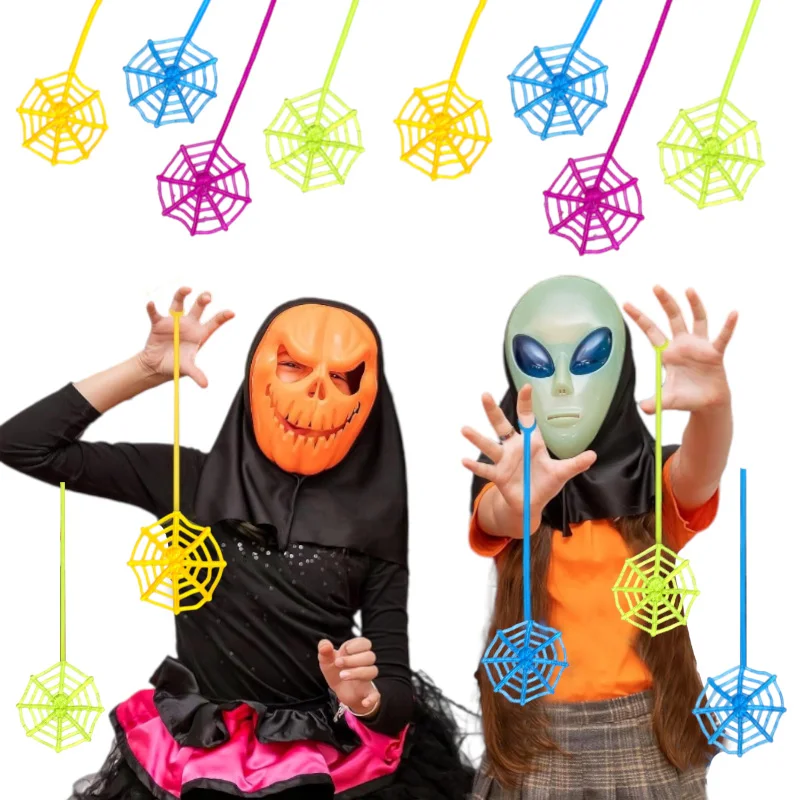 

10-50Pcs Sticky Spider Web Party Favors Pack, Halloween Party Favors, Gifts For Birthday, Goodie Bag Classroom Prizes