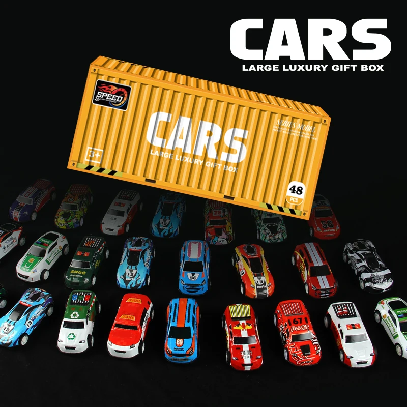 

48-симулятор гоночного автомобиля, коллекционное издание в упаковке. Пара с картой, парковочные лотки и гоночные дорожки и четыре парковочные места。 Интеркакти