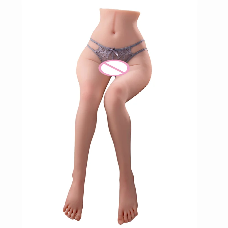 MIVM Realistic TPE Half Body Torso Sex Doll For Men 9.4KG Leg Model 3D Vagina 2-hole Penetration Anus Adult Sex Toys 18+