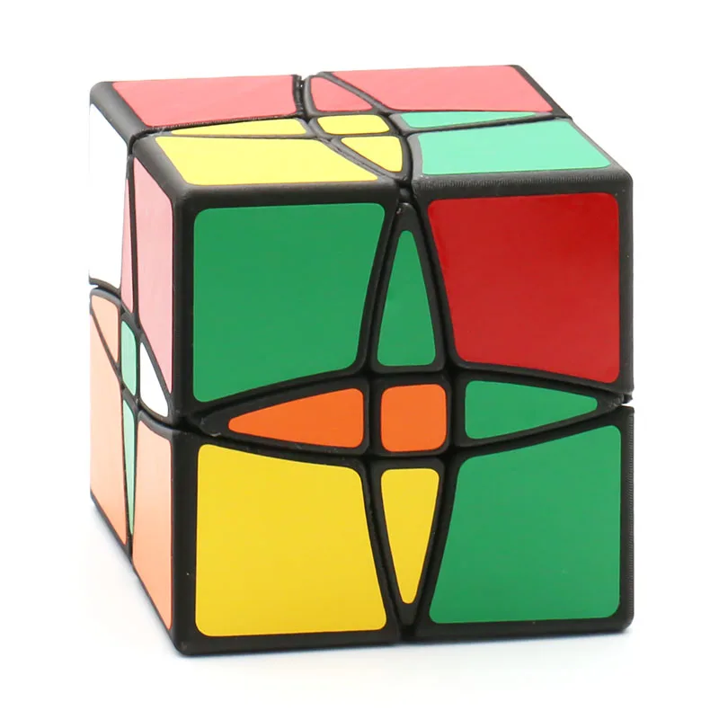 ليم f/s كروسيس مزيج مكعب 3x3 PETG FDM ثلاثية الأبعاد الطباعة ملتوي لغز أسود أبيض المراهقين الكبار لعبة الذكاء دعابة الدماغ