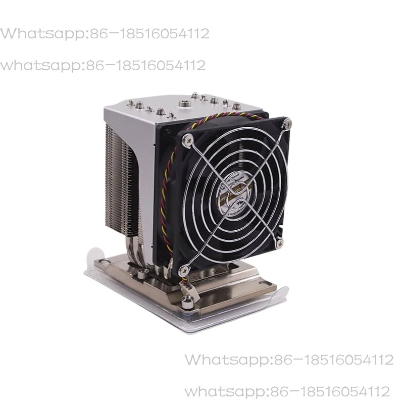 4U Side Blow 6 Heat Pipe LGA3647 Server Xeon C621 Rectangular Air Cooled, Radiator Fan