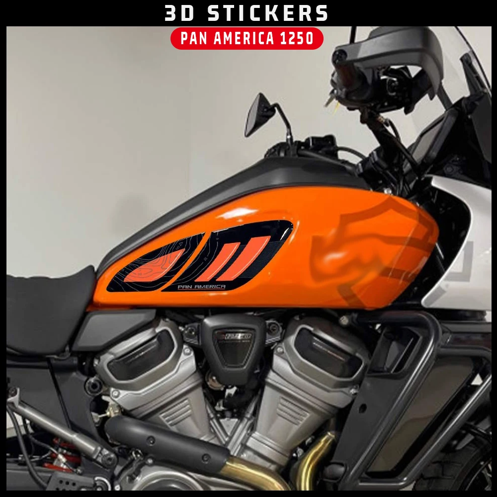 

For PAN AMERICA 1250 PA1250 PANAMERICA1250 2020 2022 Stickers Frontal protection fork Sticker 3D Protector Decoration kit