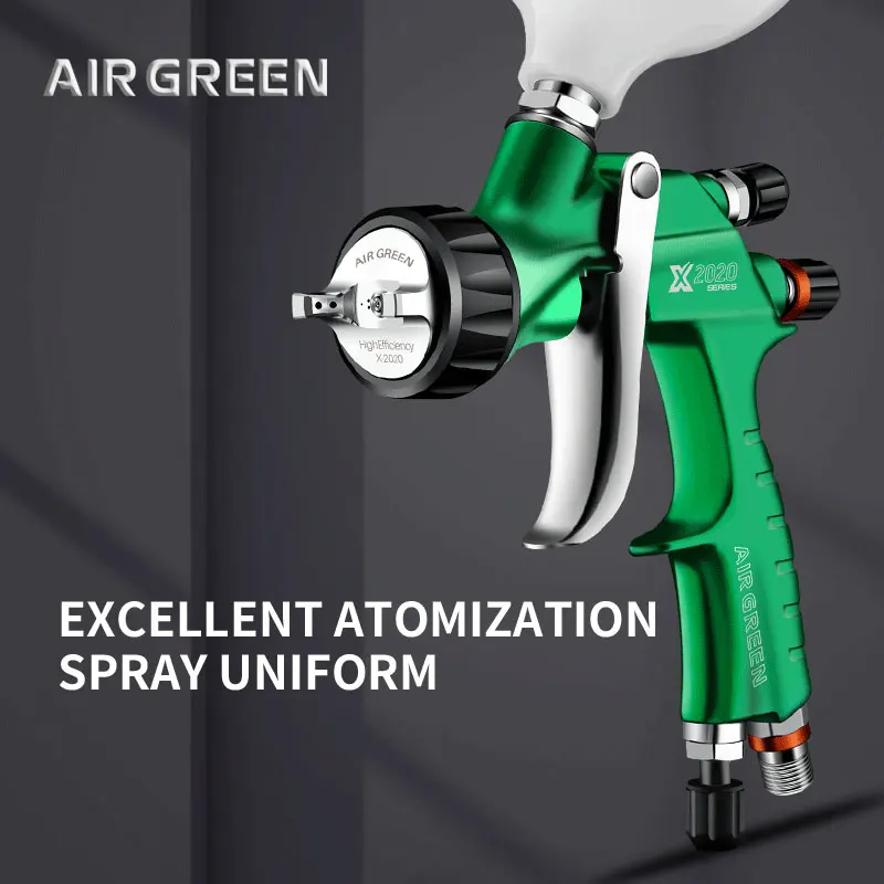 Manufacturer Car Painting  Spray Gun AIR GREEN Professional Automotive Tools HVLP X-2020  Clear Coats Nozzle Size 1.3MM