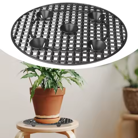 Heavy Duty Prevent Rot and Damage Floor Protector Patio Deck Pot Tray Plant Pot Saucer Plant Stands Plant Level Pot Elevator