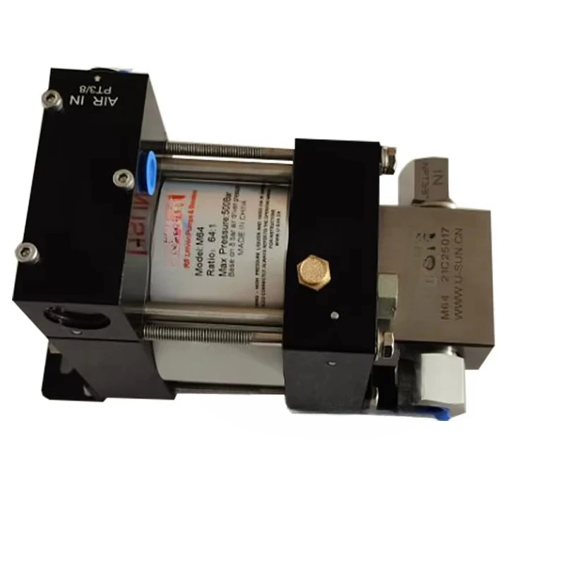 2026-USUN Model:M64 300-500 Bar Output Air-driven Hydraulic Pump for Hydraulic Cramping