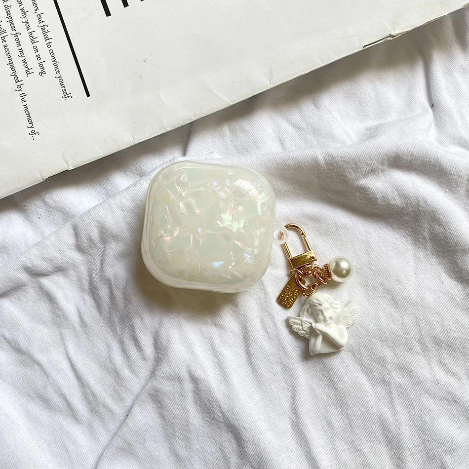 cute flower Earphone case For Samsung Galaxy buds 2 / buds live / buds PRO case luxury silicon hearphone cover with Pendant Case