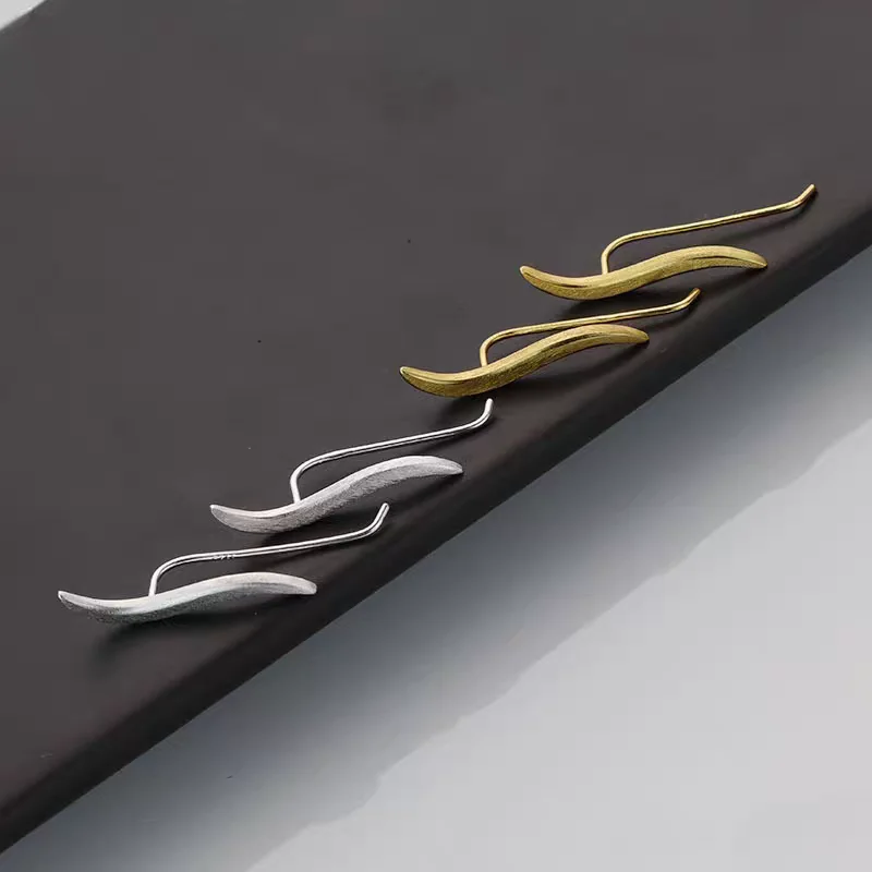 

Серьги из серебра 925 пробы, подарок для девочек, корейский стиль, модный простой дизайн, элегантные украшения для ушей для женщин