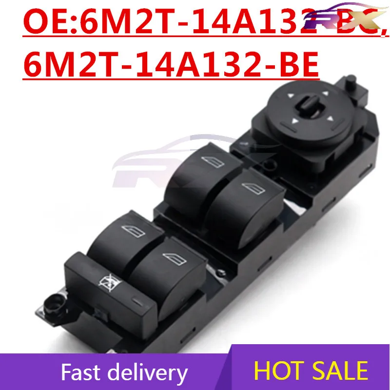 

OEM:OEM:6M2T-14A132-BC,6M2T-14A132-BE Suitable For Ford Mondeo S-MAX Power Window Glass Lift Switch