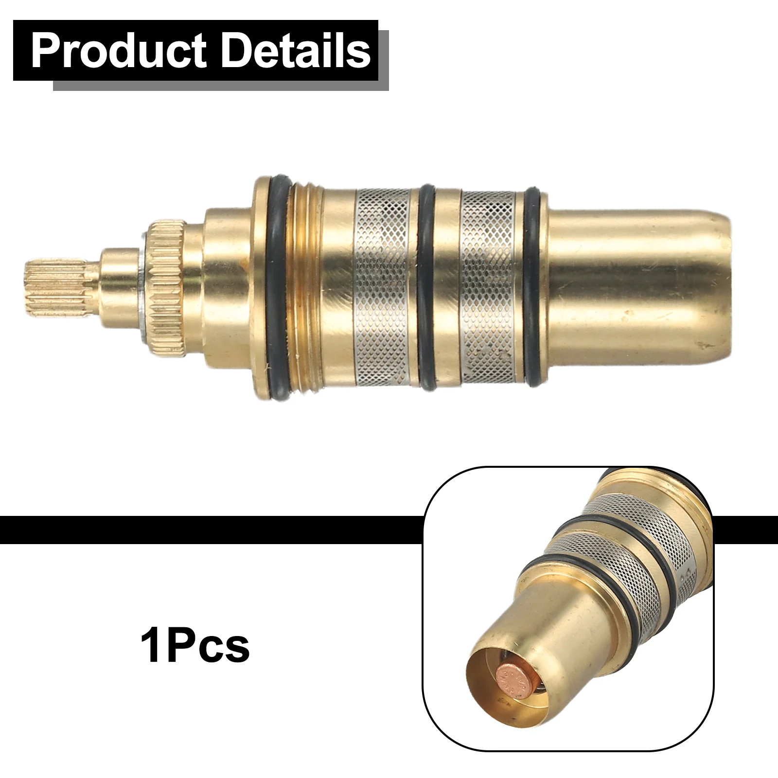 

Термостатический картридж для душа, регулятор температуры, диапазон температур 20-50 градусов Цельсия, высокая стабильность