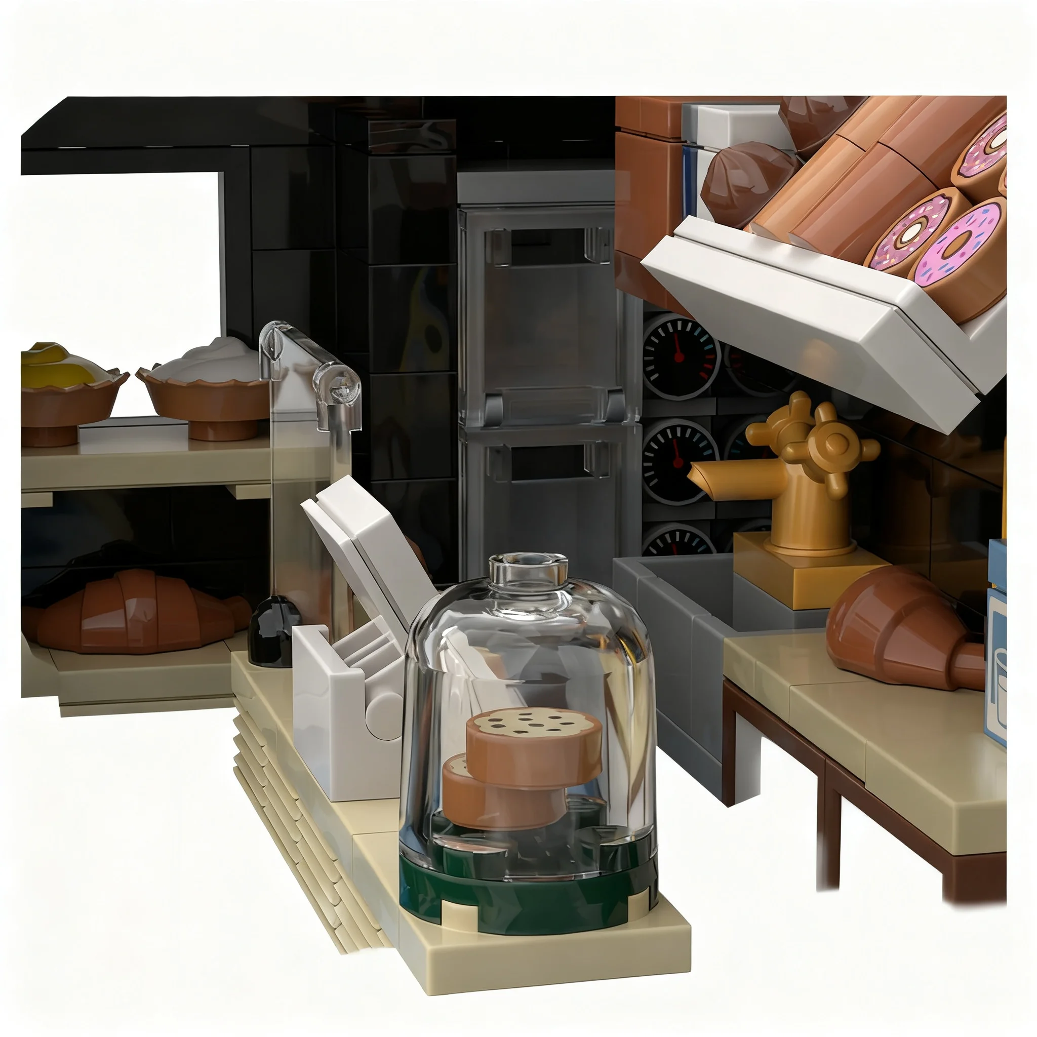 1883피스 MOC 베이커리 모듈형 건물 모델 빌딩 블 - Art Craft Bakery 리뷰 및 가격