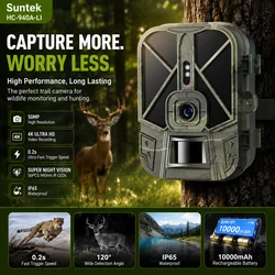 Cámara infrarroja 4K HD de 50MP para exteriores, videocámara de vigilancia de caza, vida silvestre, rastreo, visión nocturna, activada por movimiento, resistente al agua IP66, para jardín