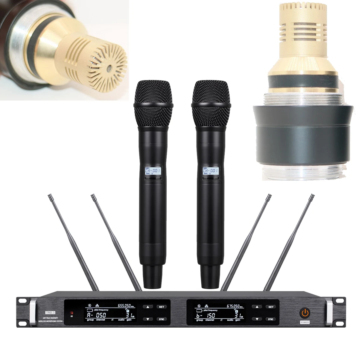 

Original ULXD4 Dual Channel Wireless DJ Karaoke Microphone System KSM9 Condenser Capsule Replaceable Cartridge