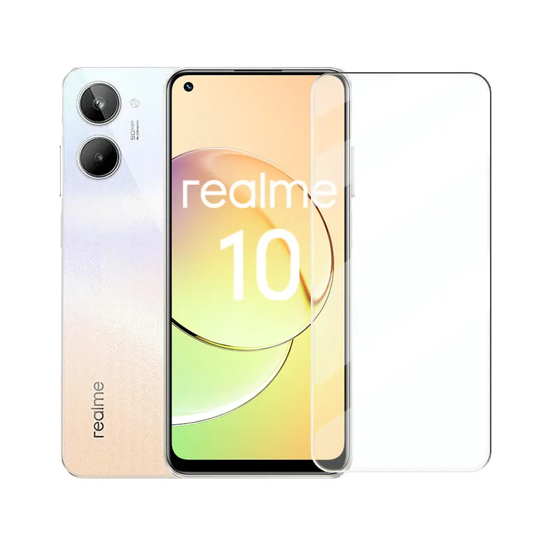 2Pcs Glass For Realme 10 Tempered Glass Sreen Protector Realme 10 Glass Protective Phone Camera Lens Film For Realme 10