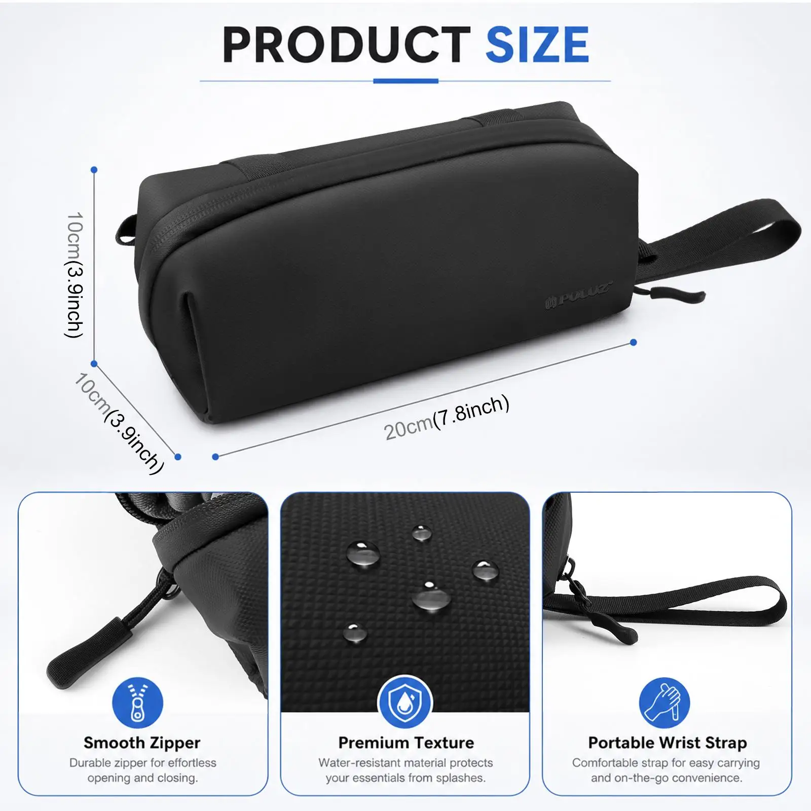 PULUZ Camera Carrying Protectiv Bag for DJI Osmo Pocket 4P/4/3, Xtra Muse/Muse 2 Pro, Insta360 Luna Ultra / Luna Pro/X5/X4/X3