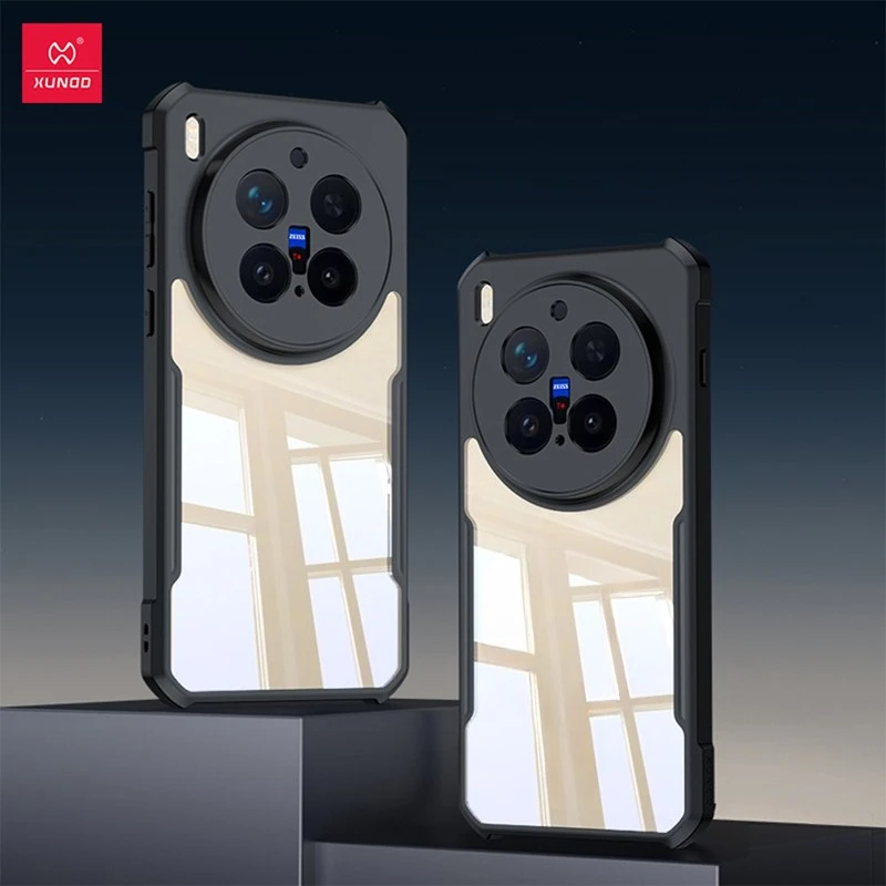 Etui XUNDD do VIVO X300, X300 Pro, odporne na wstrząsy, z poduszkami powietrznymi, wykonane z TPU i twardego PC, przezroczyste. — zdjęcie produktu 6