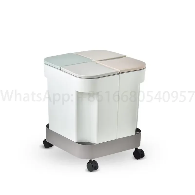 Recycling Garbage Bin Kitchen Storage Box Trash Can Garbage Sorting Bin With 4 Compartments view 3