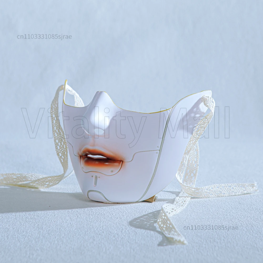 قناع تجميل لطيف وجمال ميكانيكي جديد بنصف وجه سفلي، جميع الأشياء، وجه كامل للبالغين من الرجال والنساء، فستان مهرجان هانفو الخيالي #2