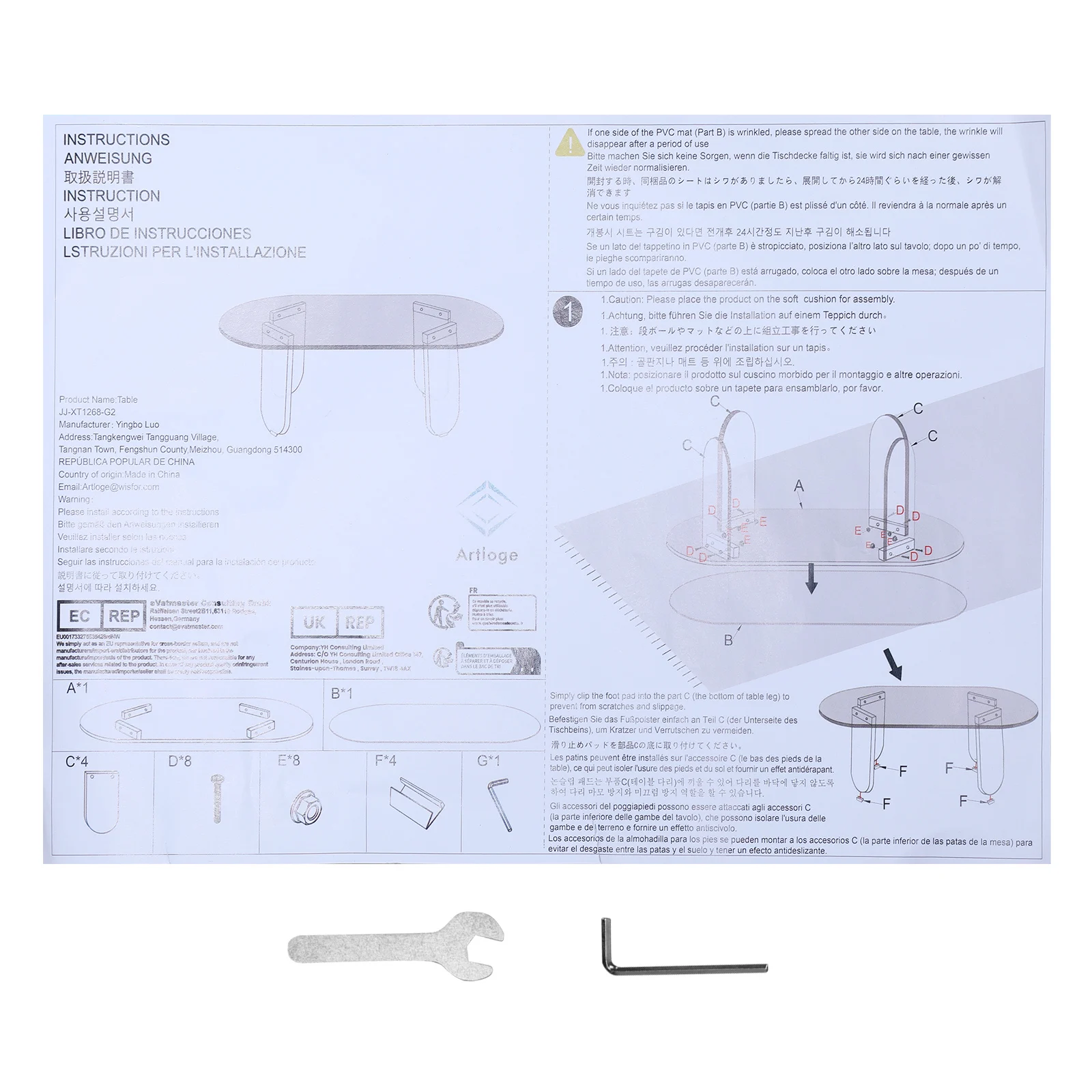 Mesa auxiliar acrílica colorida, mesa de comedor de alta claridad resistente a impactos de 10mm de grosor, fácil de montar para sala de estar, Patio exterior