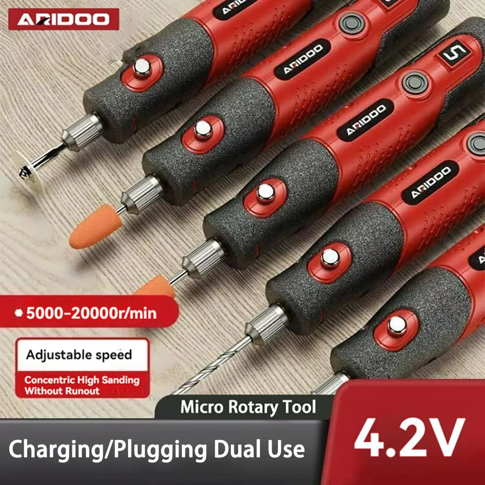 

4.2V 5-speed Regulation 5000-20000r Cordless Electric Drill Drilling Machine Mini Battery Engraver Micro Rotary Tool Hand Drill