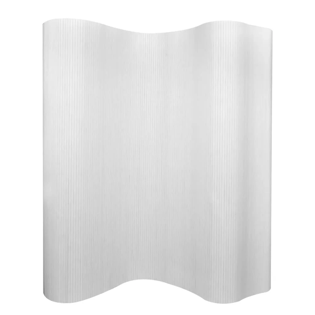 White bamboo parting Wall 250x165 cm