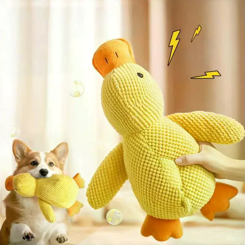 Indestructible Dog Chew Toy - Tough Dog Toys - Squeaky Plush